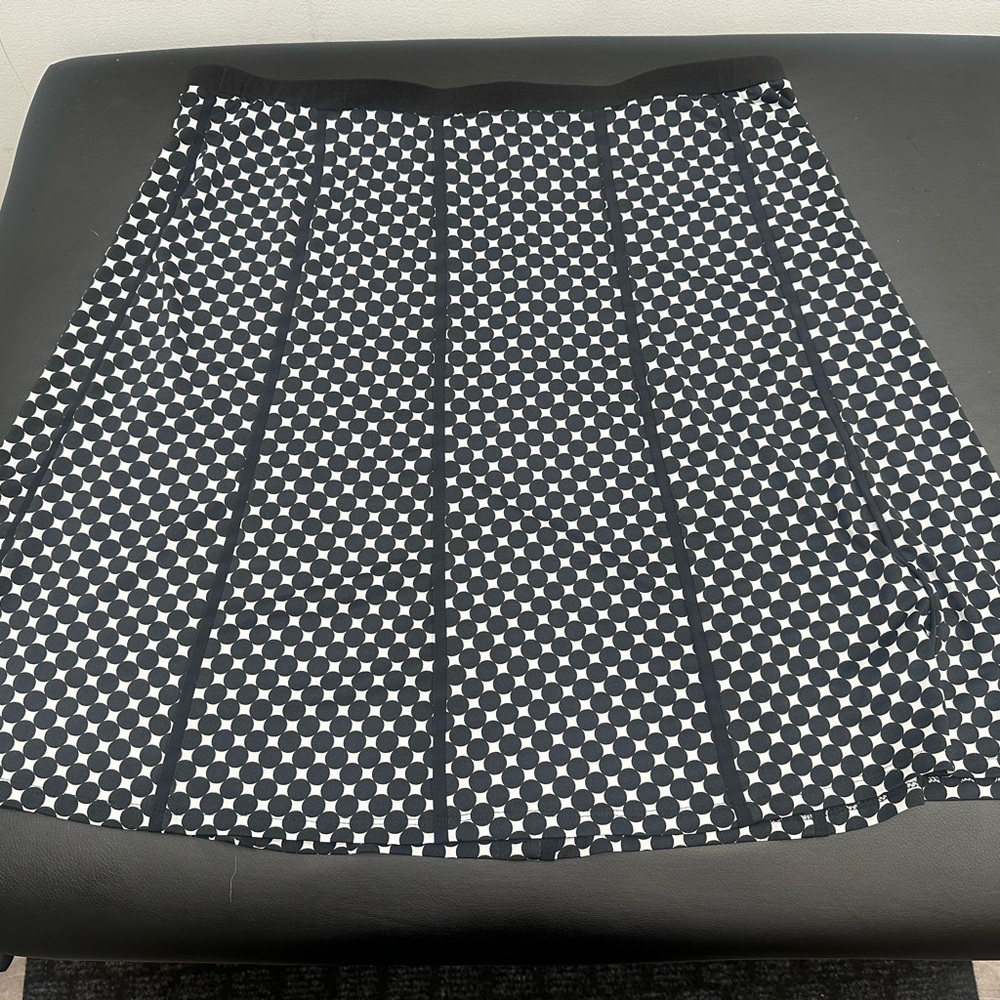 Ricki's Black and White Geometric A-line Skirt